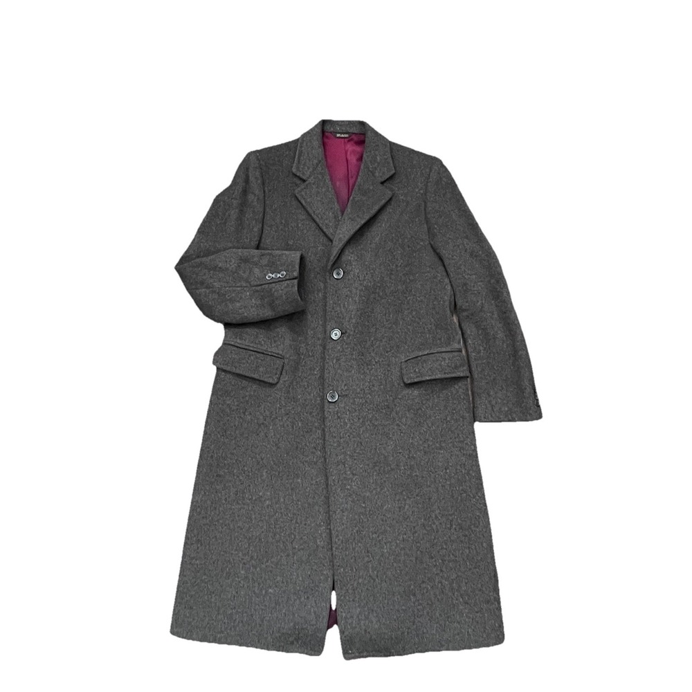 Vintage Long Alpaca Alpacuna Over Coat Wool Lagenlook Union USA Made Large ? 60s